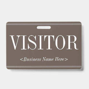 Old Fashioned "VISITOR" Badge