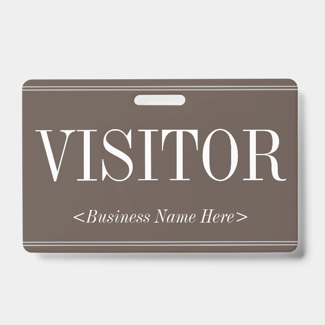 Old Fashioned "VISITOR" Badge (Front)