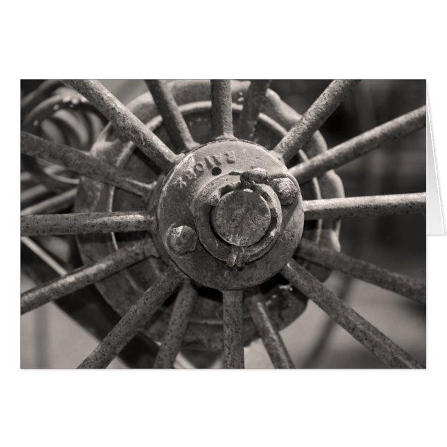 Old Fashioned Wagon Wheel Cards (Front Horizontal)