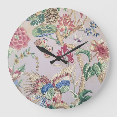 Old_fashioned Wallpaper Pattern Large Clock