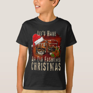 Old Fashioned Whiskey Christmas - Bourbon Tail Dri T-Shirt