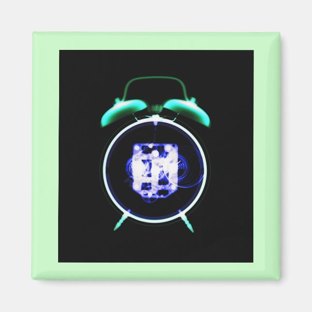 Old Fashioned X-Ray Vision Alarm Clock - Original Magnet (Front)