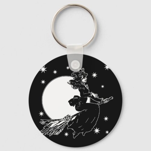 Old Fashoned Witch Keychain