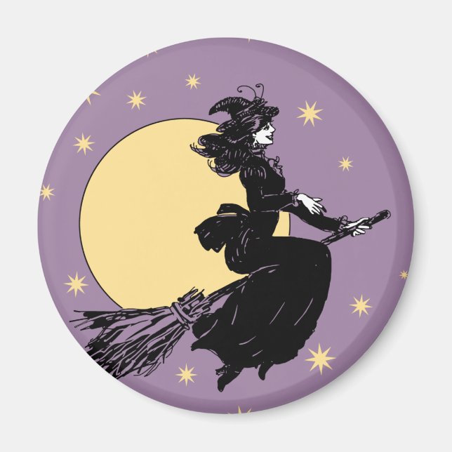 Old Fashoned Witch Magnet (Front)