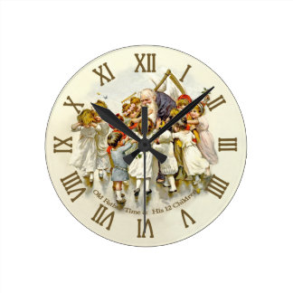 Father Time Wall Clocks | Zazzle