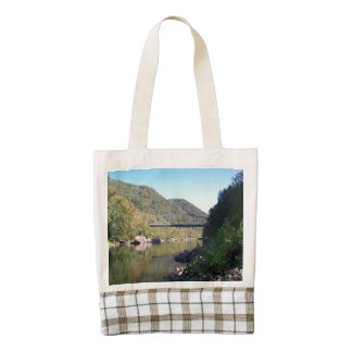 Old Fayette County Bridge Zazzle HEART Tote Bag