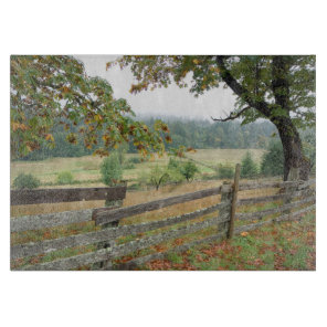 Old Fence On A Farm Cutting Board