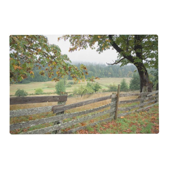 Old Fence On A Farm Placemat (Front)