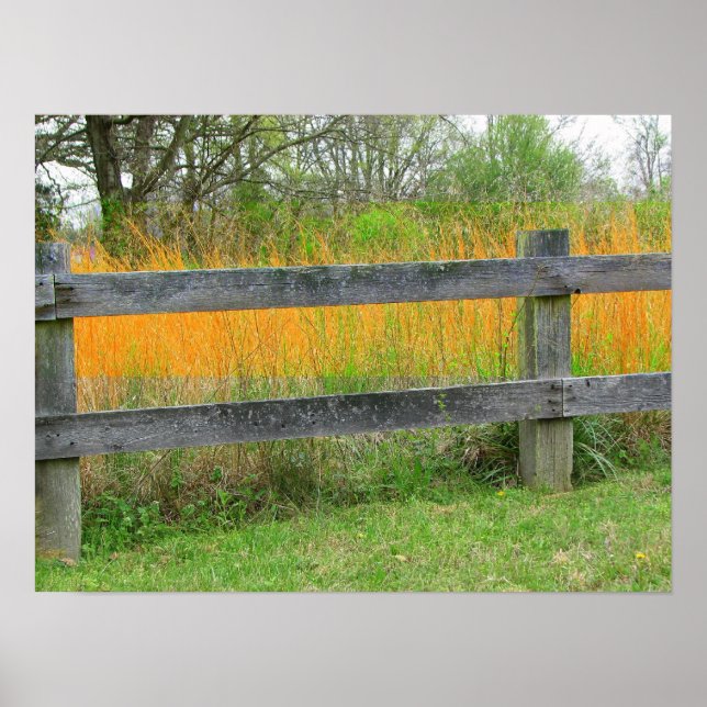 Old Fence Posts Poster (Front)