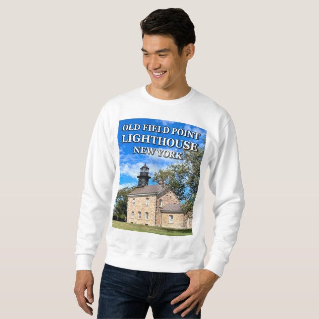 Old Field Point Lighthouse, New York Sweatshirt (Front Full)