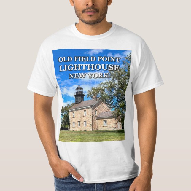 Old Field Point Lighthouse, New York T-Shirt (Front)