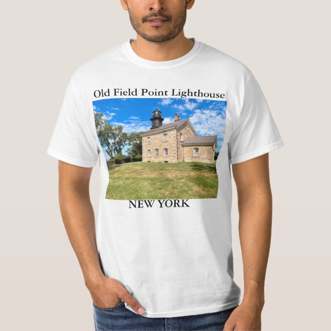 Old Field Point Lighthouse, New York T-Shirt (Front)