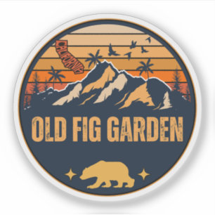 Old Fig Garden, California Sticker