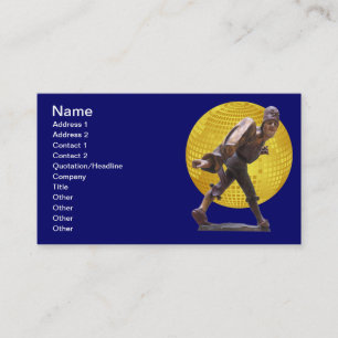 Old figure of joker business card