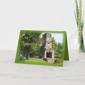 Old Fireplace Sympathies- Any Occasion-customize Card by MakaraPhotos at Zazzle