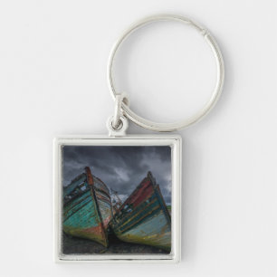 Old Fishing Boats Keychain