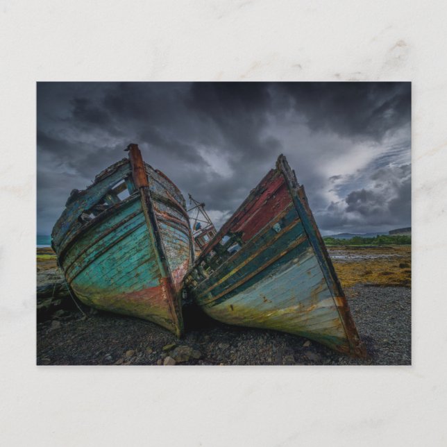 Old Fishing Boats Postcard (Front)