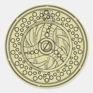 Old Fishing Saying Brown Trout Classic Round Sticker