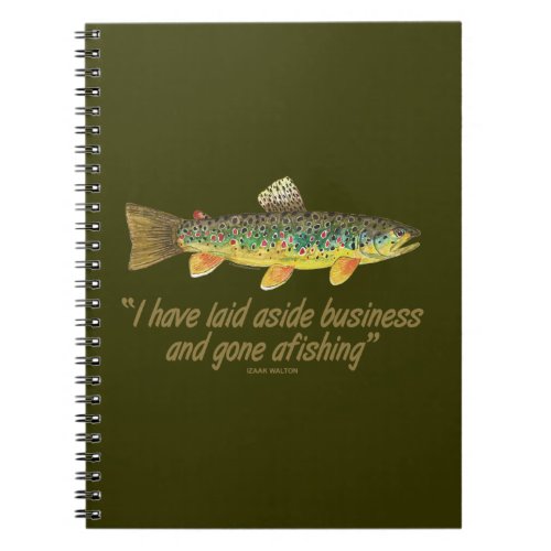 Old Fishing Words Notebook