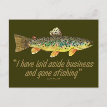 Old Fishing Words Postcard by TroutWhiskers at Zazzle