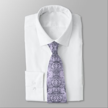Old Floral Pattern Revisited Transformed Mauve Tie by PBsecretgarden at Zazzle