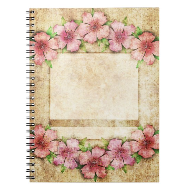 Old floral Wallpaper Notebook (Front)