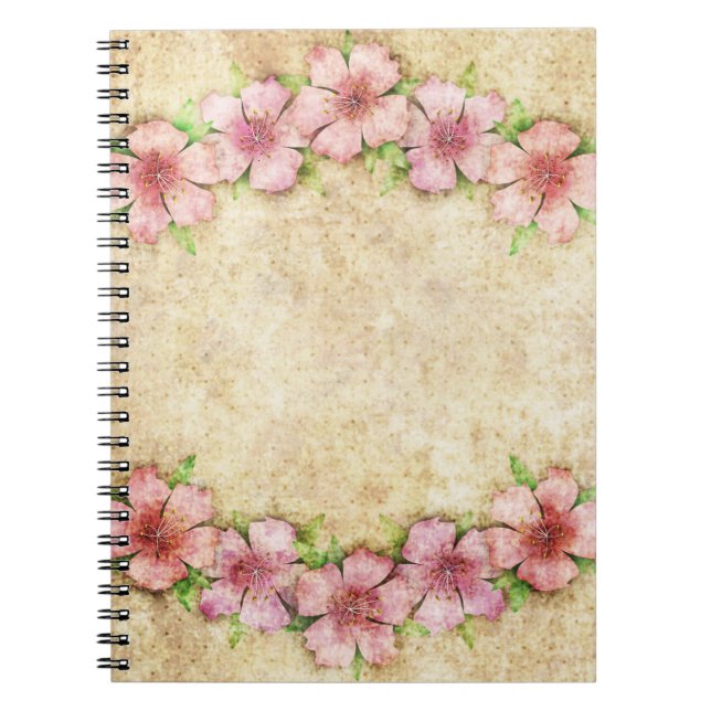 Old floral Wallpaper Notebook (Front)