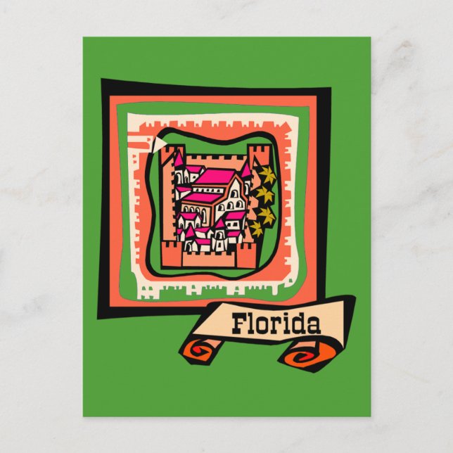 Old Florida Postcard (Front)