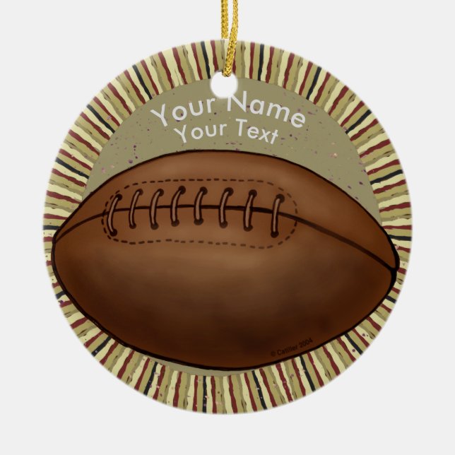 Old Football  ornament  (Front)