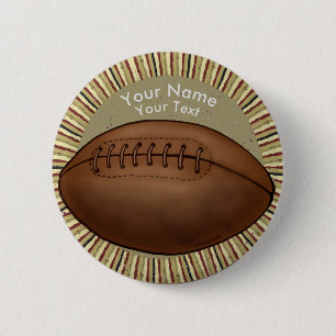 Old Football pin button
