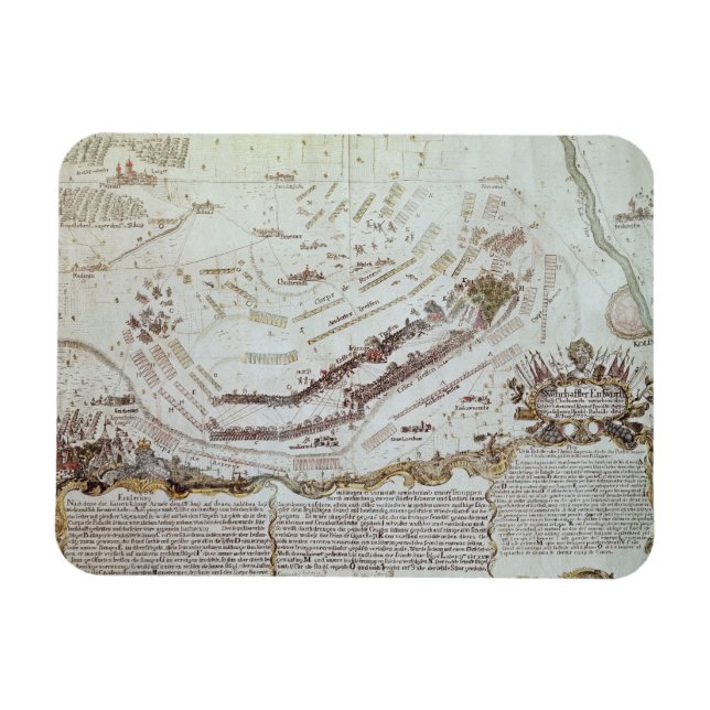 Old Fort Gaut, Calcutta, 1810 (litho) Magnet (Horizontal)