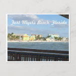 Old Fort Myers Beach, Florida photo from the Pier Postcard