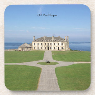 Old Fort Niagara Barracks plastic coaster