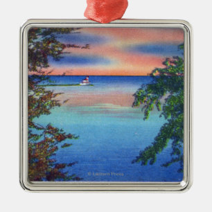 Old Fort Ontario Sunset View of Lake Ontario Metal Ornament
