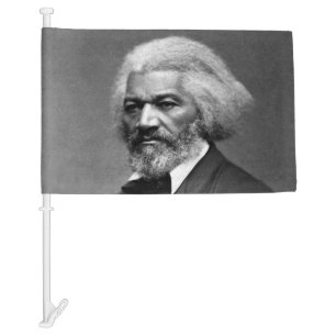 Old Fr3d3rick Bailey Douglas African American Hero Car Flag