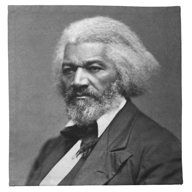 Old Fr3d3rick Bailey Douglas African American Hero Cloth Napkin (Front)