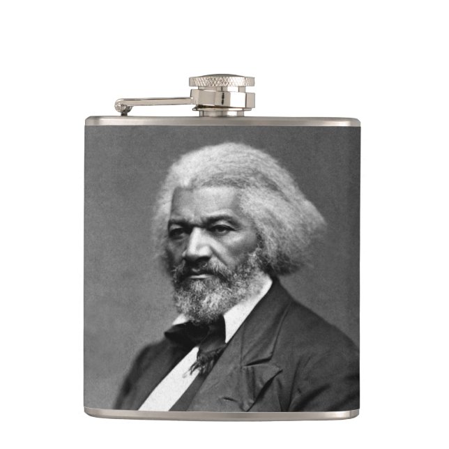 Old Fr3d3rick Bailey Douglas African American Hero Flask (Front)