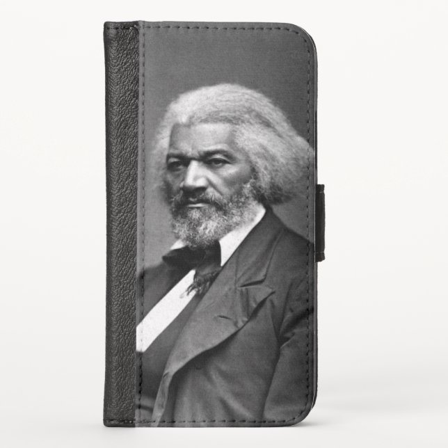 Old Fr3d3rick Bailey Douglas African American Hero iPhone Wallet Case (Front)