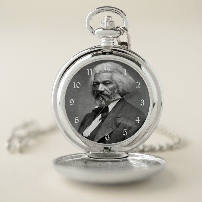Old Fr3d3rick Bailey Douglas African American Hero Pocket Watch (Inside)
