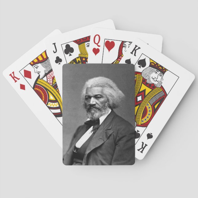Old Fr3d3rick Bailey Douglas African American Hero Poker Cards (Back)