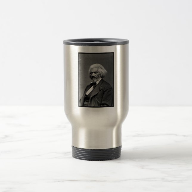 Old Fr3d3rick Bailey Douglas African American Hero Travel Mug (Center)