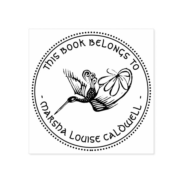 Old French Design Library Nameplate Stamp (Imprint)