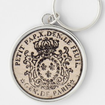 Old French Document Keychain by Traditions at Zazzle