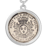 Old French Document Pendant Necklace at Zazzle
