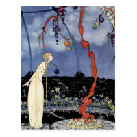 Old French Fairy Tales: A Tree of Marvelous Beauty Postcard