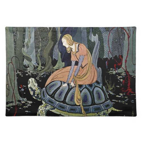 Old French Fairy Tales Through the Forest Placemat