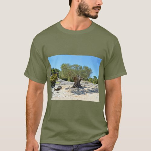 Old French olive tree fashion T_Shirt