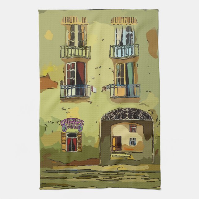 Old French Quarter Bakery Towel (Vertical)