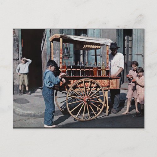 Old French Quarter Cart Postcard