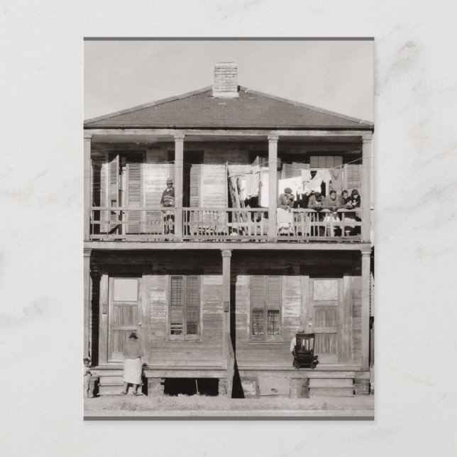 Old French Quarter House Postcard (Front)